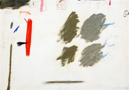 GIOSETTA FIORONI 1932 " 4 stories ", 1960 Tecnica mista su carta, cm. 50 x 70...