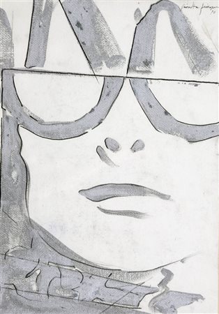 GIOSETTA FIORONI 1932 Senza titolo, 1970 Tecnica mista su carta, cm. 50 x 35...