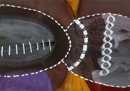 SERGIO DANGELO 1932 Senza titolo, 1962 Tecnica mista su cartoncino, cm. 21 x...