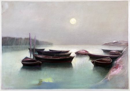 GIOVANNI CAPPELLI 1923 - 1994 " Ricordo di Scardovari ", 1978 Olio su tela,...