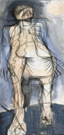 TINO VAGLIERI 1929 - 2000 Senza titolo, 1958 Tecnica mista su carta telata,...