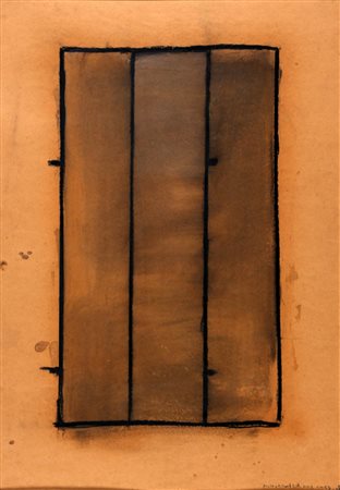 PIERO PIZZI CANNELLA 1955 Senza titolo, 1988 Tecnica mista su cartone, cm....