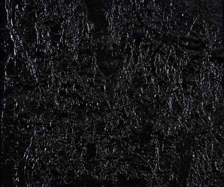 FRANCO BEMPORAD 1926 - 1989 " Nero catrame ", 1957 Catrame e stracci su...