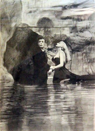 MONTESANO GIAN MARCO Torino 1949 "La Dolce Vita" 1998-1999 70x50 tecnica...