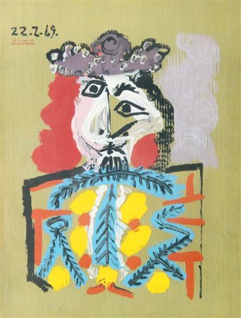 SALINAS MARCEL CHARLES F 1913 - 2010 "Senza titolo" 64x48 litografia...