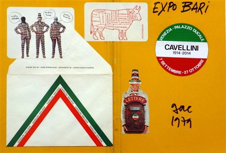 CAVELLINI GUGLIELMO ACHILLE Brescia 1914 - 1990 "Expo Bari" 1979 30x40,5...
