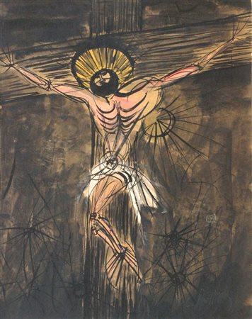 SPAZZAPAN LUIGI Gradisca d'Isonzo (GO) 1889 - 1958 Torino "Crocifissione"...