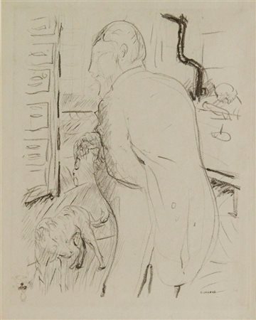 BONNARD PIERRE F 1867 - 1947 "Senza titolo" 28x22,5 fotoincisione e...