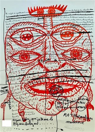 Robert Combas “Feu n. 2” 1990