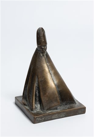 GIACOMO MANZU' Cardinale seduto, 2012
