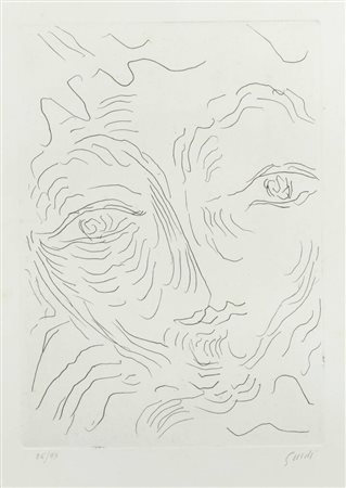 VIRGILIO GUIDI<BR>Roma 1891 - 1984 Venezia<BR>"Testa"