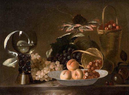 Barend van der Meer Haarlem 1659 – 1696 circa NATURA MORTA CON ROËMER E...