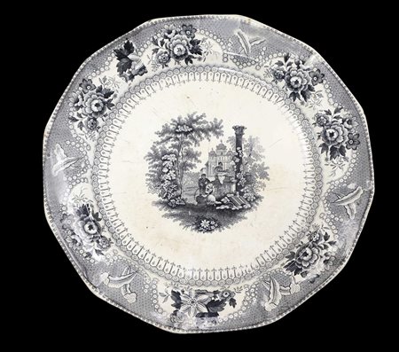 Piatto in ceramica, 19° secolo