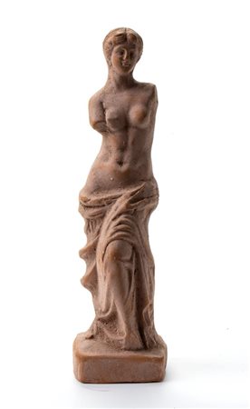 Scultura in terracotta riproducente Venere di Milo, oggi nel Museo del Louvre    