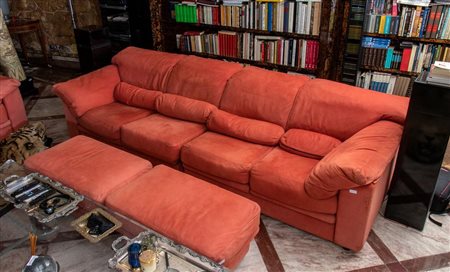 Divano 4 pp color corallo   