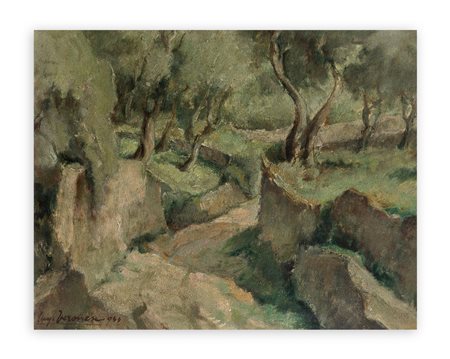 LUIGI MARIA VERONESI (1899-1987) - Sentiero (a Torri de Benaco), 1944