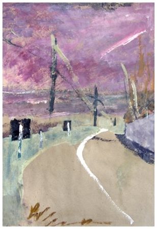 TONINO GOTTARELLI (1920 – 2007) Senza titolo Olio su carta povera 55 x 38....