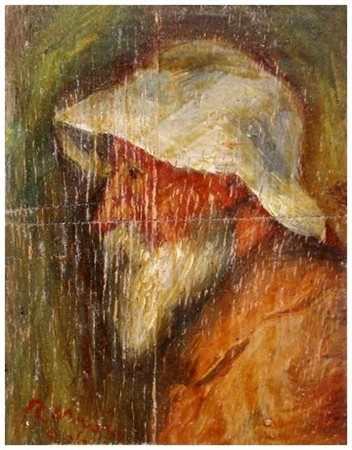 LUIGI MONTANARINI (1906 – 1998) Renoir 1945 Olio su tavola 10 x 8. Titolo in...