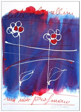 ANTONIO DEL DONNO (1927) Belli i fiorellini ma non profumano 2009 Pittura e...