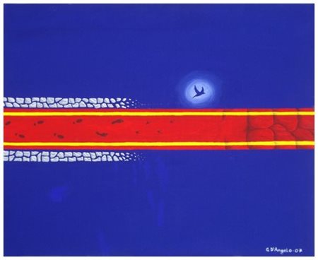 GRAZIANO D’ANGELO (1964) Senza titolo 2007 Olio su tela 50 x 60. Firma e data...