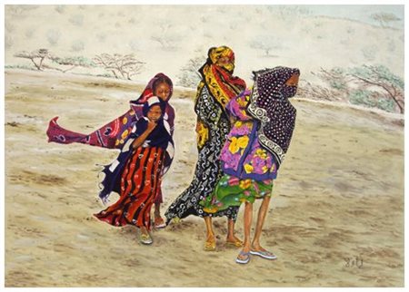 PAOLA RAJA (1954) Senza titolo 2006 Olio su tela cartonata 50 x 70. Firma in...