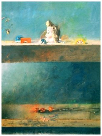 MARIO MADIAI (1944) Le cose della memoria 1991 Olio su tela 90 x 70. Tirolo,...