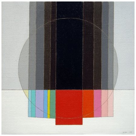 EUGENIO CARMI (1920) I dubbi del cerchio 2008 Olio su tela 50 x 50. Firma e...