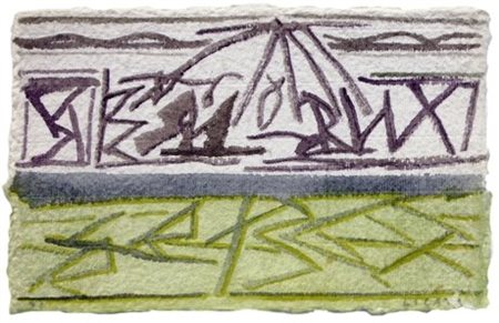 RICCARDO LICATA (1929) Senza titolo 1990 Acquerello su carta 16 x 24. Firma...