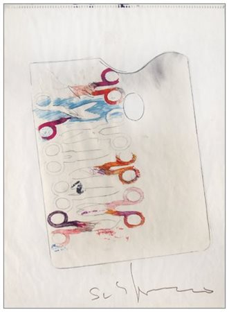 MARIO SCHIFANO (1934 – 1998) Senza titolo prima metà anni ‘70 T.m. su...