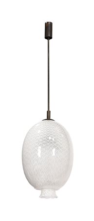 VENINI PAOLO Lampada a sospensione in tessuto vitreo zanfirico, supporto in...