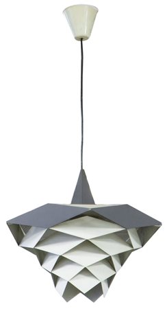 DAHL PREBEN Lampada a sospensione in metallo laccato, diffusore con ricercato...