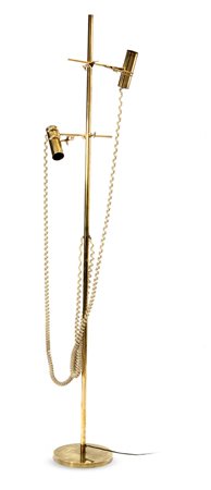 FERRARI FULVIO Capacio Lampada da terra in ottone con diffusori orientabili e...