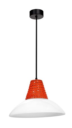 SCARPA TOBIA Occhi Lampadario in ottone e vetro soffiato. Firma incisa Prod....