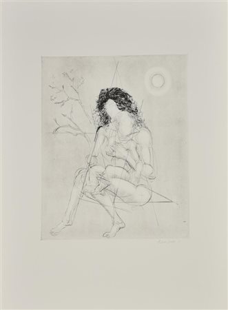 Piero Leddi SENZA TITOLO acquaforte acquatinta su carta, battuta cm...