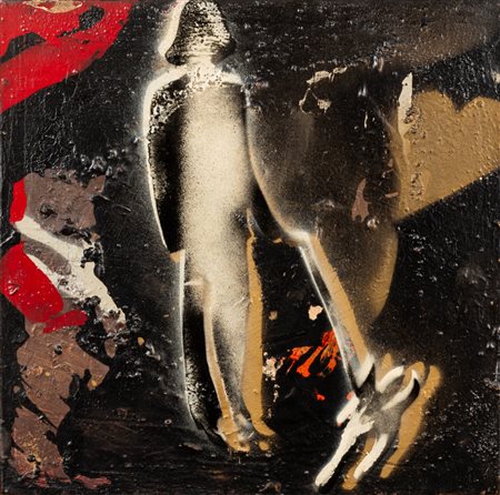 Giosetta Fioroni (Roma 1932)  - Donna con cane, 2006