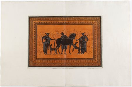 Sir William Hamilton (1730 - 1803) Decorazione da un vaso etrusco Acquatinta,...