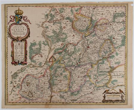 Willem Janszoon Blaeu (1571 - 1638) Ducatus Silesiae Glogani Vera Delineatio...