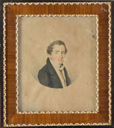 Pittore del XIX secolo. Ritratto di gentiluomo, 1827. 