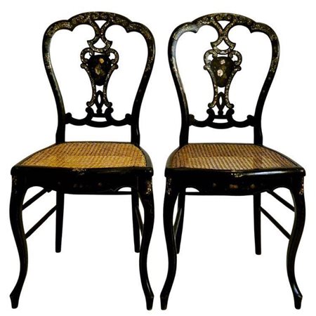 Coppia di sedie, XIX secolo.