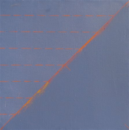 Claudio Verna (Guardiagrele 1937) Studio, 1971;Acrilico su tela, 40 x 40,5 cm...