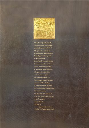 Arnaldo Pomodoro (Morciano di Romagna 1926) Immagine prima scritta,...