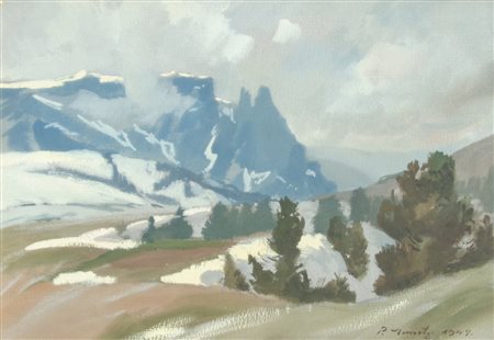 Peter Demetz, (Ortisei 1913 – 1977), Sciliar, 1948