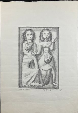 Massimo Campigli "Gioie d'amore" 1944
litografia - prova d'artista
cm 48,5x33
Fi
