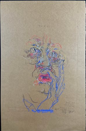 Horst Janssen "Fur Brockstedt" 1985
litografia ritoccata a mano
cm 50x32,5
firma