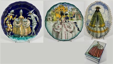 La bottega del Vasaio Giacomo Dolcetti, Venezia, prima metà del secolo XX. Grup