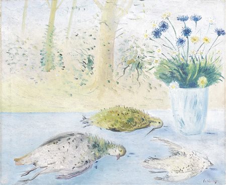 Umberto Lilloni Milano 1898 - 1980 Composizione, 1956 Olio su tela, cm....