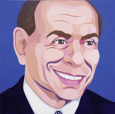 Giuseppe Veneziano Mazzarino (Cl) 1971 Silvio Berlusconi, 2006 Acrilico su...