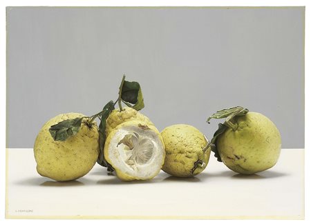 Luciano Ventrone Roma 1942 I filosofi Acrilico su tela, cm. 50x70 Firma in...