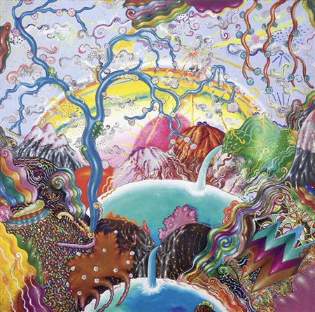 Luca Alinari Firenze 1943 Senza titolo Acrilico su tela tesa su tavola, cm....