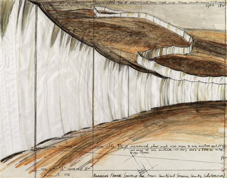 Christo Gabrovo 1935 Running Fence (Project for Marin County and Sonoma...